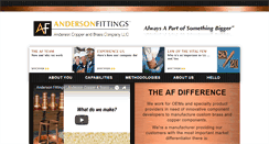 Desktop Screenshot of andersonfittings.com